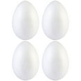thumbnail image 1 of Eease 4PCS Foam Eggs 6Inch Smooth White Easter Eggs for DIY Projects, 1 of 4