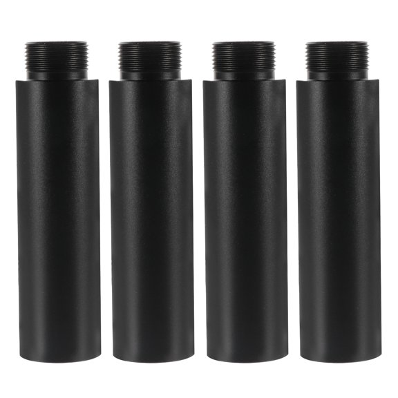 Eease 4Pcs Desk Mic Stand Extension Tube for Microphone (Black)