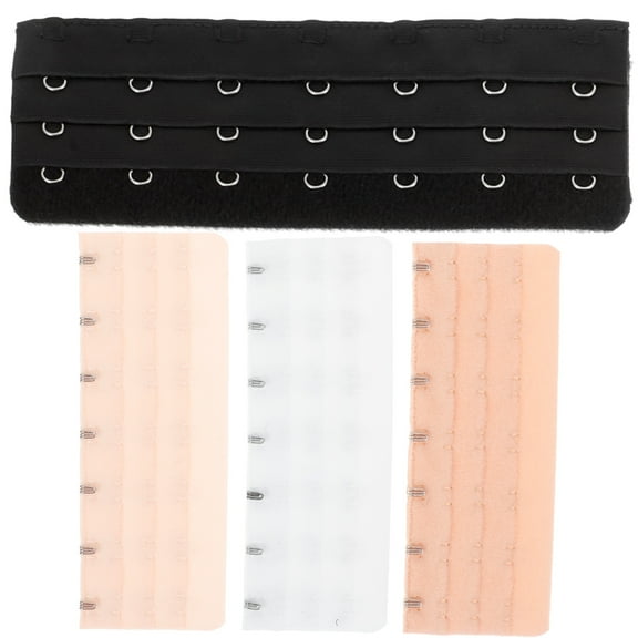 Eease 4pcs Bra Extenders 7 Hooks Bra Extension Kit Elastic Extension Straps Bra Supplies