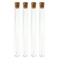 thumbnail image 1 of Eease 4pcs Clear Glass Test Tubes with Corks for Experiments & Home Decor, 1 of 5