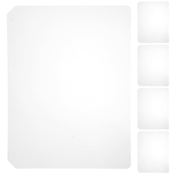 HEALEEP Transparent Plastic Notebook Dividers, 5-Pack Folder Dividers for Organizing, 11.6 x 8.7 Inches