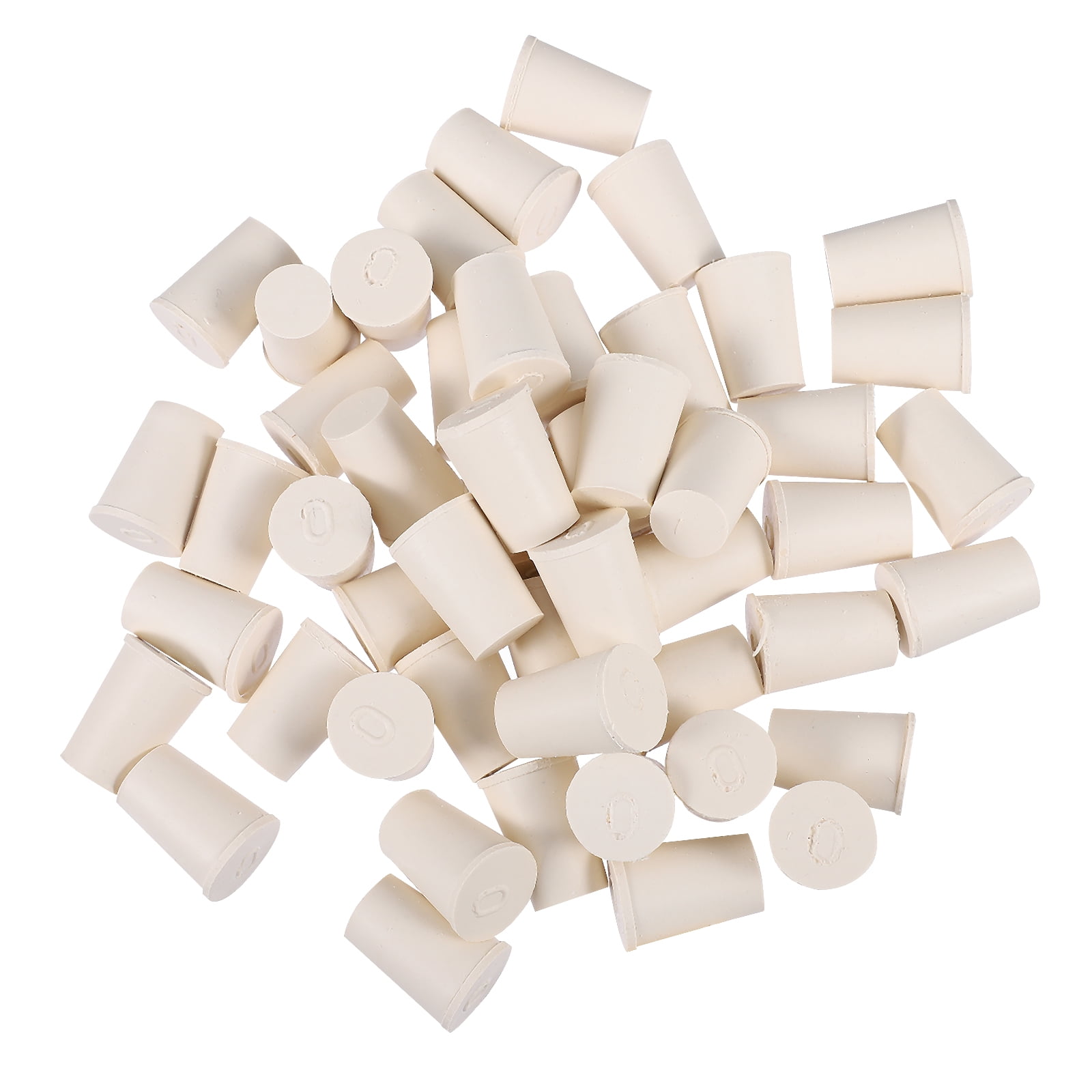Eease 50 Pcs Rubber Stoppers Sealing Plugs Laboratory Flask Plugs Test