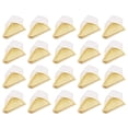 thumbnail image 1 of 50PCS Triangle Cake Boxes Transparent Mousse Packaging Box Golden, 1 of 6