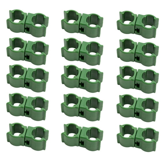 Eease 50pcs Garden Trellis Plant Connector Stake Clip 8mm