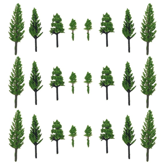 ORDDIART Pine Trees Model Random Color For Train Track Decorations 50Pcs