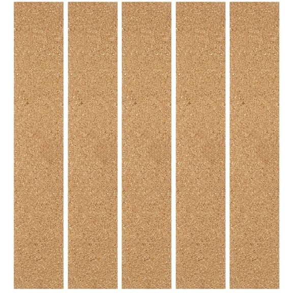 TAILTOSS Cork Board Strip Wall Use Light Brown 5Pcs