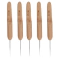 thumbnail image 1 of Eease 5pcs Dreadlock Crochet Hook with Wooden Handle 0.5mm Hair Weaving, 1 of 4