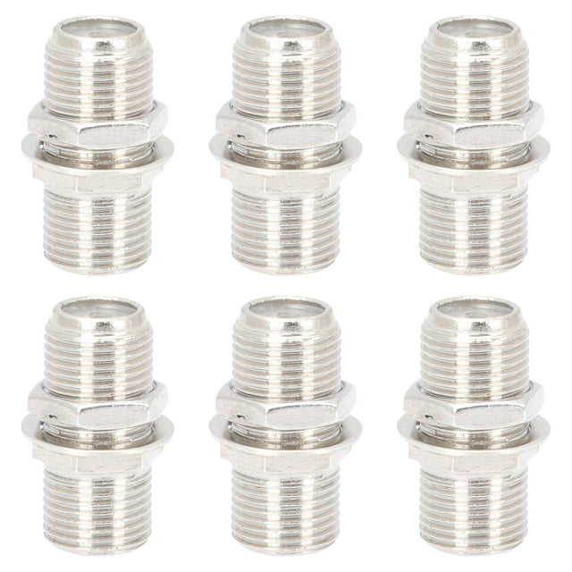 Eease 6Pcs FType Coax Cable Quick Connector Extender Adapter