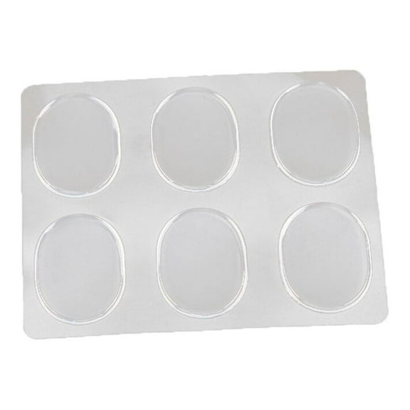 Eease 6pcs Blister Shoe Pad Silicone Gel Spot Shoes Pad Sticker Clear Heel Grips