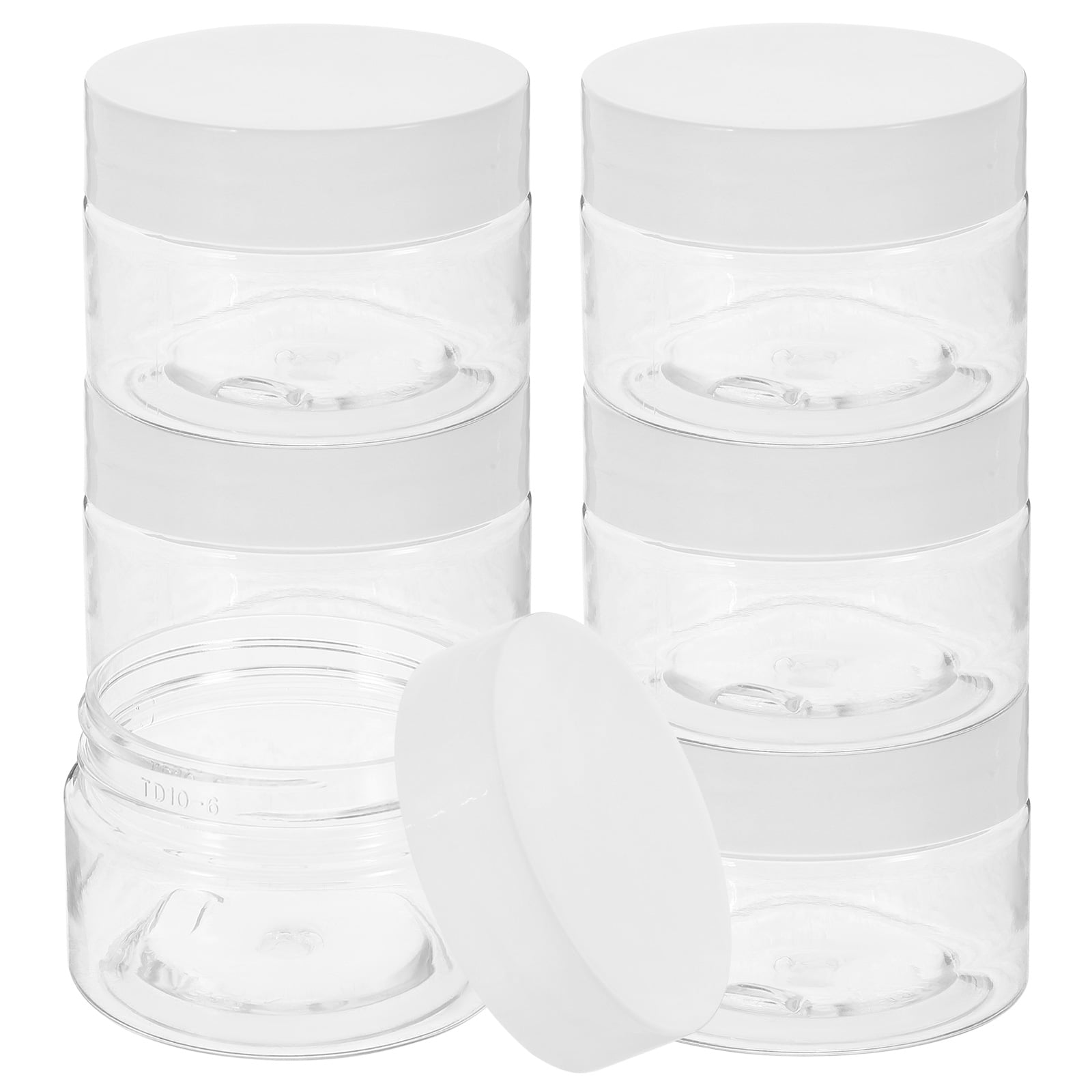 Eease 6pcs Empty Cream Jars Travel Cream Containers Refillable Cream Bottles Small Cream Jars 30g