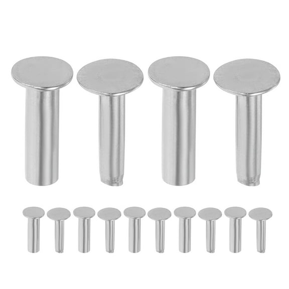 Eease 7 Pairs Stainless Steel Rivets for Knife Handles Heavy Duty Cutlery Fastener Knife Making Pins Wooden Grip Handle Fasteners 2cm