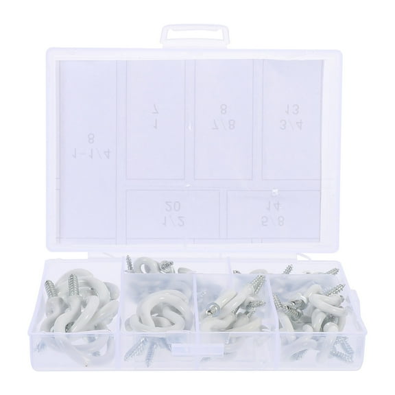 TABLZONE Heavy Duty Iron Ceiling Hooks for Suspended Use White Color Sturdy and Rustproof 70Pcs