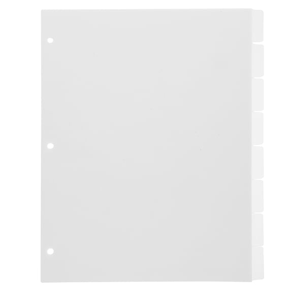 CIMAXIC Tab Dividers Page Divider PP 8 Sheets for Journal with Simple Design