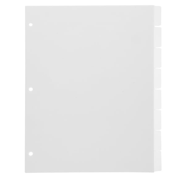 CIMAXIC Tab Dividers Page Divider PP 8 Sheets for Journal with Simple Design