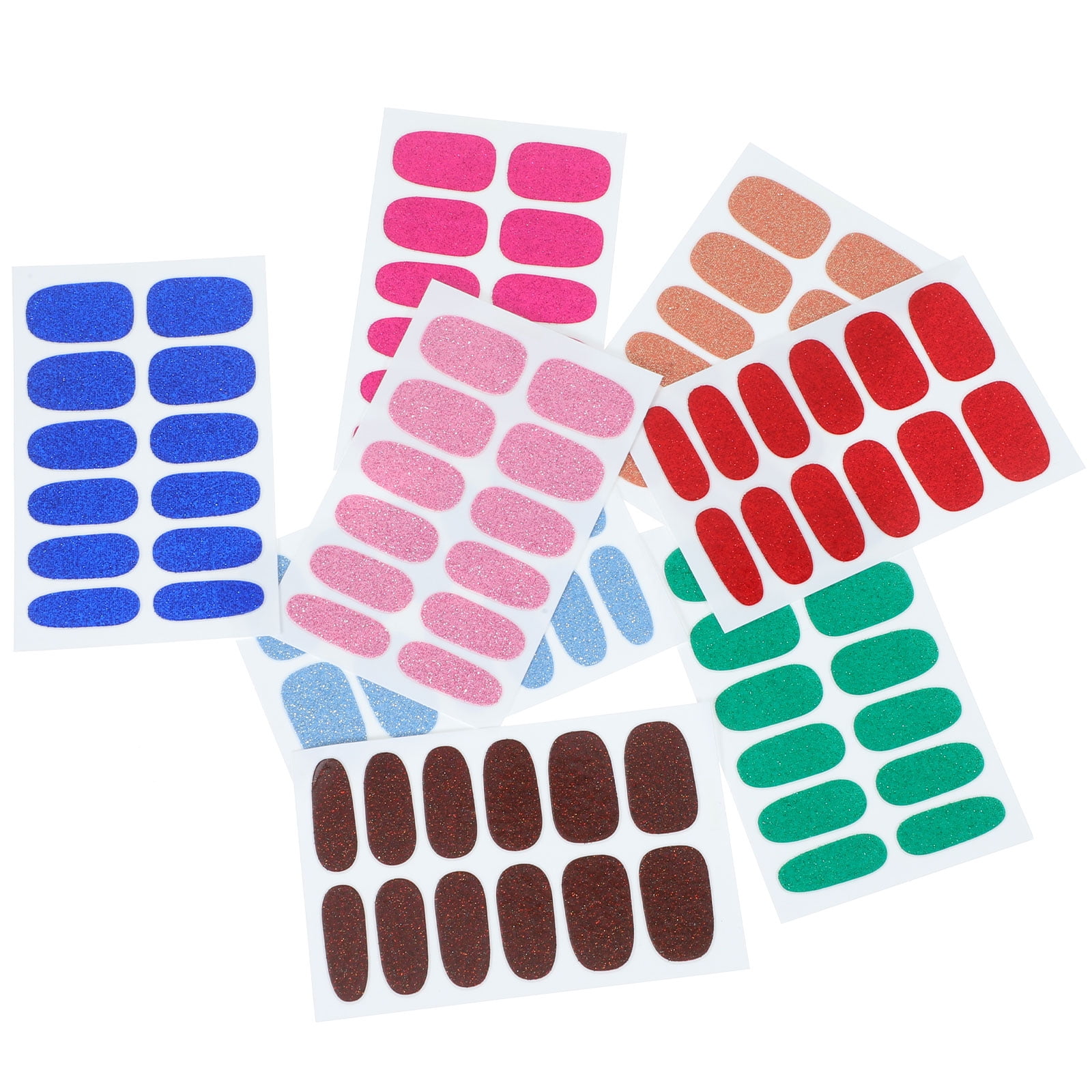 Eease 8 Sheets Full Wrap Nail Art Stickers Nail Decals SelfAdhesive