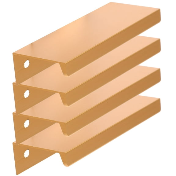 Eease 8 pcs Kitchen Cabinet Handles Modern Cabinet Handles Invisible Finger Edge Pulls