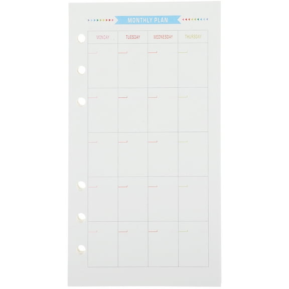 Eease A6 Journal Refills To Do List Planner Insert A5 Binder Paper