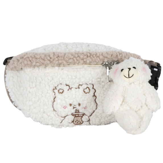 Eease Bear Pattern Waist Pouch Fashionable Girl Fanny Pack Waist Storage Pouch