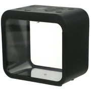 Eease Betta Fish Tank 10 Gallon Mini Aquarium with LED Lighting and Detachable Design