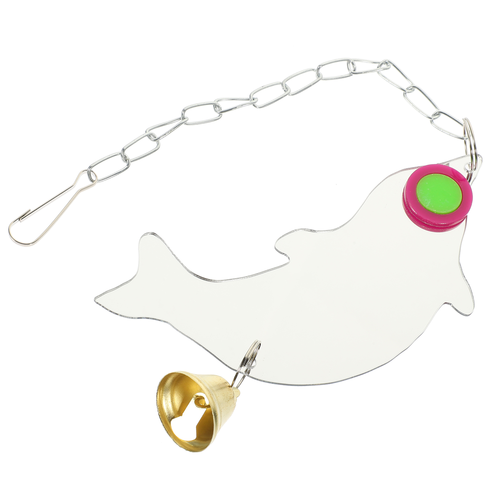 Eease Bird Mirror Toy for Parakeets Budgie Parrot Acrylic Mirrors