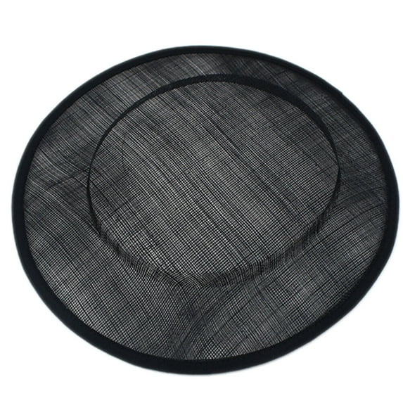 Eease Black Sinamay Fascinator Hat Base for DIY Crafts