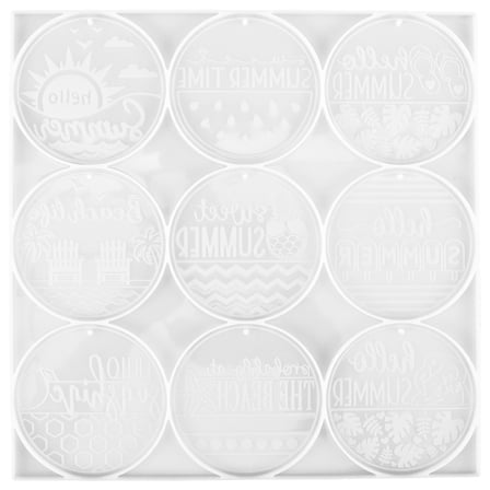 Silicone Keychain Mold for Resin Crafts - Badge Holder Design for Accessories