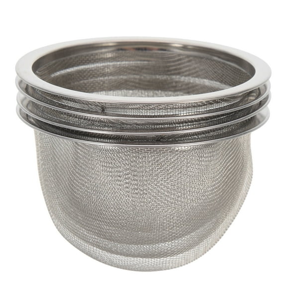 CALLARON 4-Pack Stainless Steel Coffee and Tea Filters Reusable Mesh Strainers for Brewing
