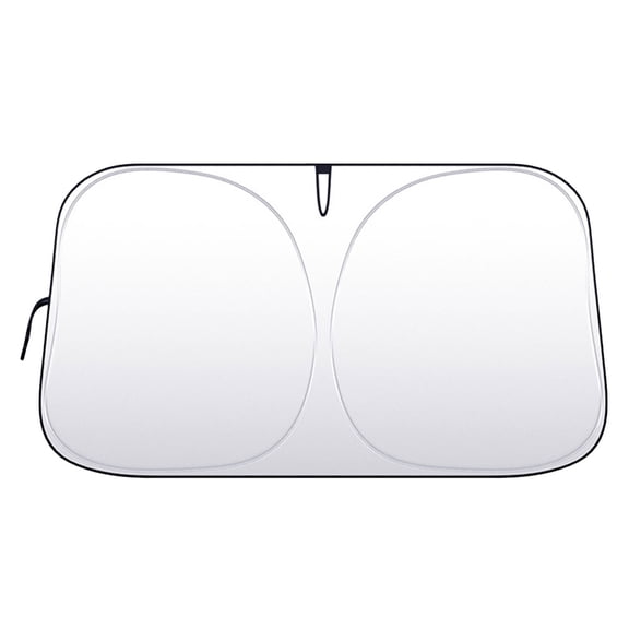 KALLORY Auto Window Shades Multi 1Set 190T High Density Titanium Silver Layer