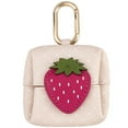thumbnail image 1 of Eease Cartoon Coin Pouch with Hook Mini Wallet for Kids Girls (Strawberry), 1 of 5