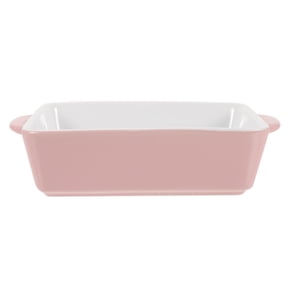 Eease Ceramic Baking Pan Nonstick Casserole with Handle (Pink)