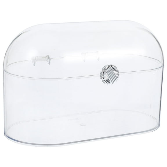 Eease Clear Acrylic Makeup Organizer with Lid - Large Capacity Cosmetic Storage Holder