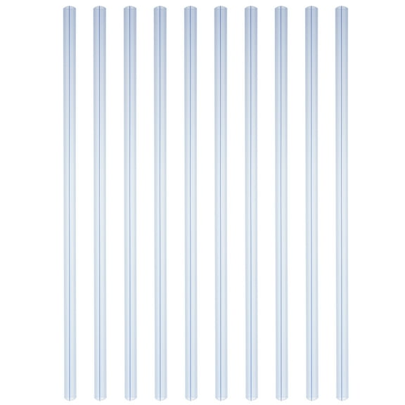Eease Clear Binding Bars for Report Covers - 10pcs 12" Slide Grip Spine Bars