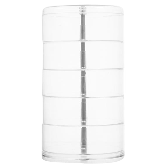 Eease Clear Jewelry Organizer Rotatable Multi-layer Earring Holder Storage Box