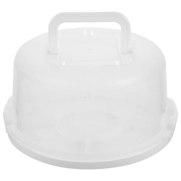 Eease Clear Plastic Cake Holder with Lid and Handle for Desserts and Pies