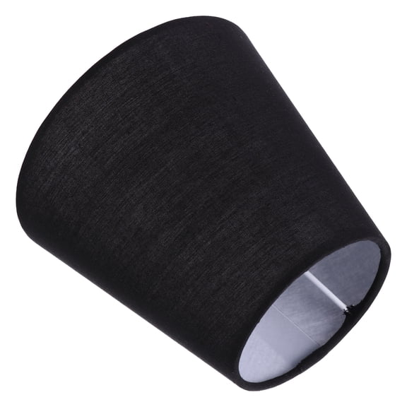 Eease Cloth Lampshade Lamp Shade Clip on Bulb Wall Light, Black