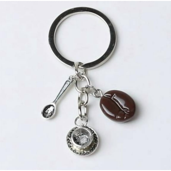 Eease Coffee Bean Key Chains Backpack Pendants Coffee Lover Keychain For Keyring Accessories Charms And Jewelry