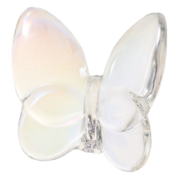 FUEENIRVA Multi-Color Crystal Butterfly Figurine Statue, 1 Pack Decorative Home for Living Room Display