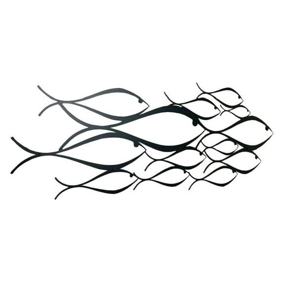 Eease Decorative Fish Swarm Wall Ornament Metal Wall Decor in Modern Style Wall Art