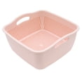 thumbnail image 1 of EXHUMKY Pink Wearresistant Thickened Drain Basket for Kitchen and Bathroom Storage Use Made of PP 1PC S Size, 1 of 5