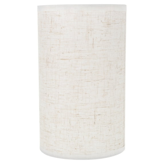 Eease Drum Lamp Shade, Beige Linen Cylinder Replacement Cover for Table/Floor Lamp