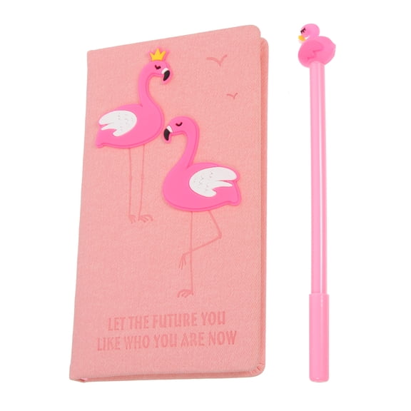 Eease Notebook & Gel Pen Set - Pink PU Journal