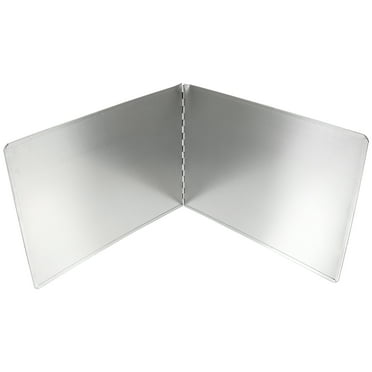Eease Foldable Stainless Steel Stove Splash Guard - Nonstick Grease Splatter Shield