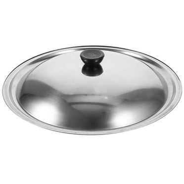 Eease Frying Pan Lid Stainless Steel Pots Cover Metal Lid Bowl Cover Reusable Pot Lid Pot Pan Lid 32cm