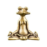 Eease Fu Figurine Decor Copper Zen Yoga Garden Statue Resin Crafts Shelf Table Desk