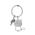 thumbnail image 1 of WRITWAA Funny Cat Keychain Cartoon Design Durable Accessory for Cat Lovers 1Set, 1 of 10