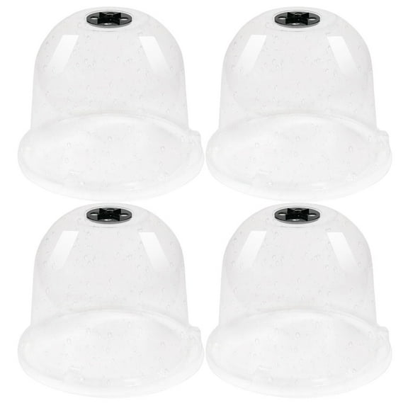 Eease Garden Cloche Plant Dome Bell Cover 4pcs Plastic Protector