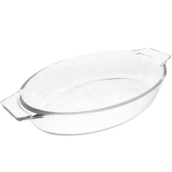 BRIGHTFUFU Transparent Oven Baking Dish Set for Home Use, Pie Plate Included, 1 Set