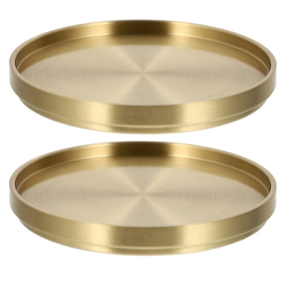 Gold Brass Coasters for Drinks Tabletop Decor