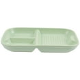 thumbnail image 1 of Eease Green Ceramic Kids Cutlery & Divided Plates - 3 Compartments, 1 of 6