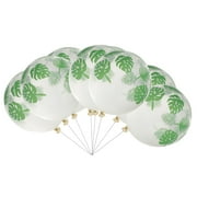 Eease Green Palm Leaf Balloons - 20 Jungle Party Decor